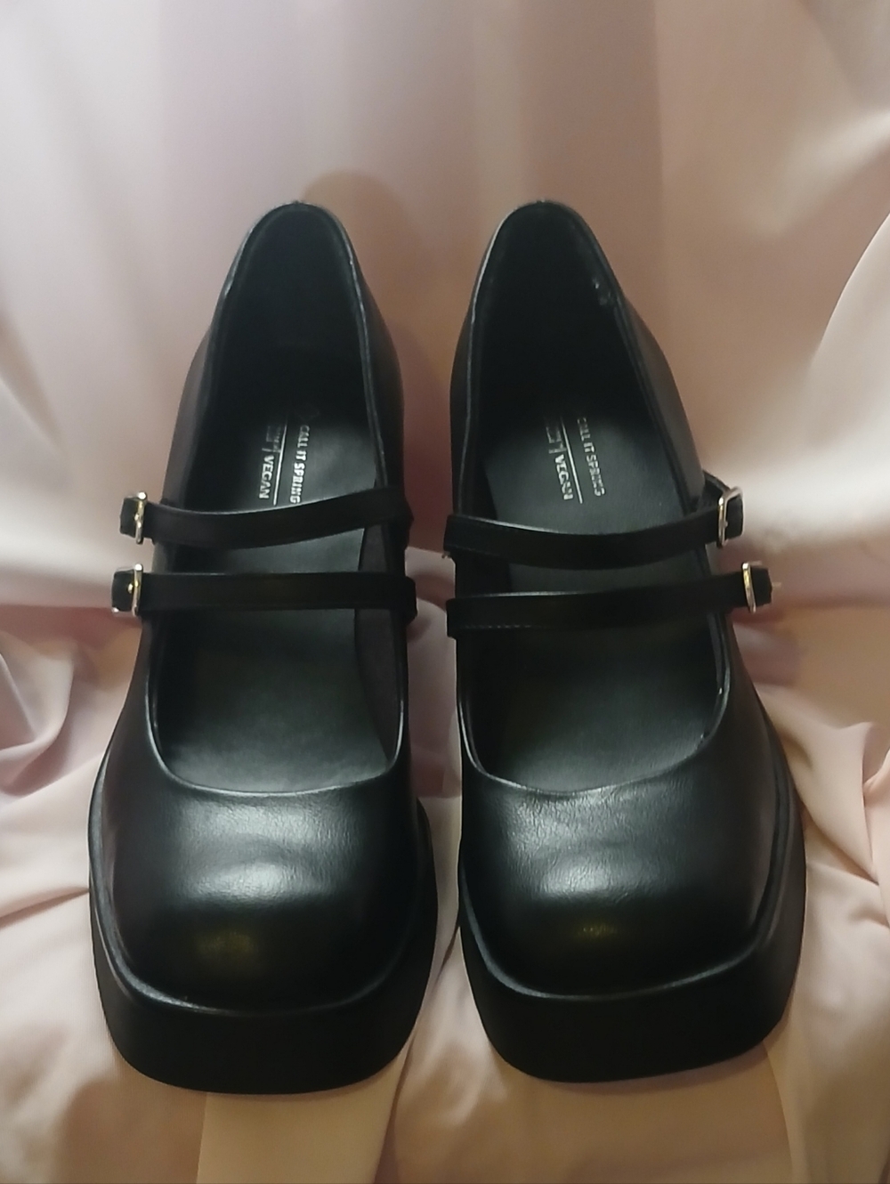 CALL IT SPRING Black Mary Jane Heels - Picture 3 of 4